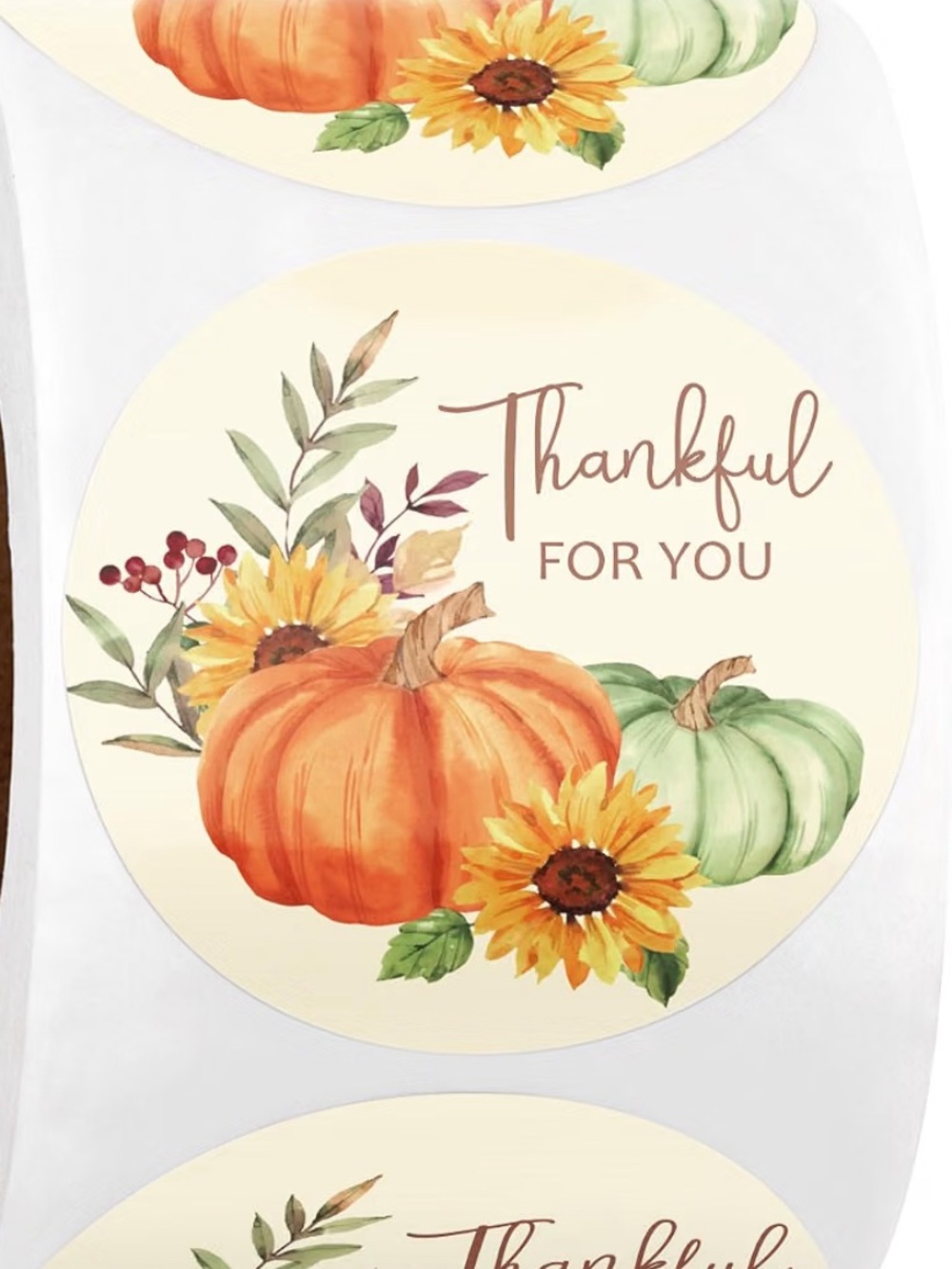 NEW! 🍃50 Thankful for you 2 inch sticker